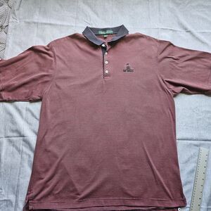 Robert Bryan 100% Pima Cotton Mens XL Golf Polo Old Waverly‎ Preppy Fashion...